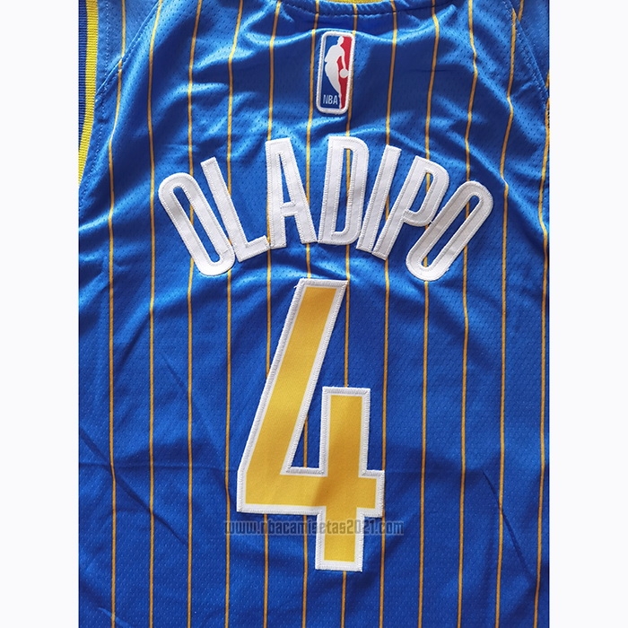 Camiseta Indiana Pacers Victor Oladipo #4 Ciudad 2020-21 Azul
